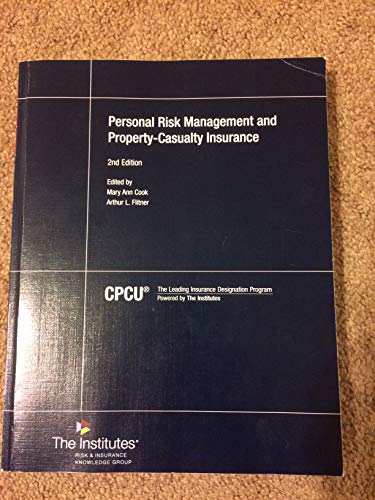 9780894636639: Cpcu 555: Personal Risk Management and Property-casualty Insurance