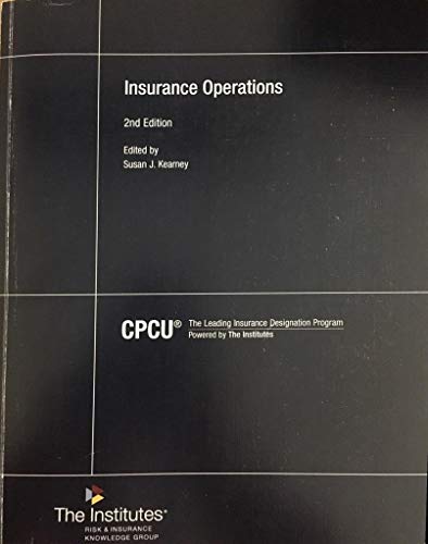 9780894637070: Insurance Operations