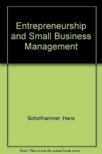 9780894642357: Entrepreneurship and Small Business Management