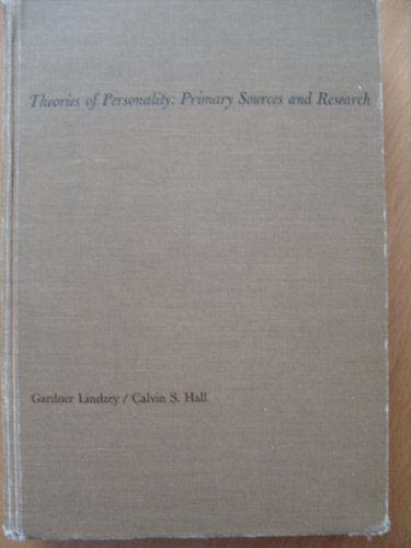 Beispielbild fr Theories of Personality: Primary Sources and Research zum Verkauf von Robinson Street Books, IOBA