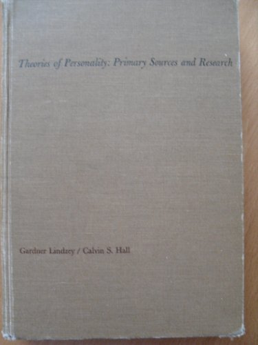 9780894642548: Theories of Personality: Primary Sources and Research