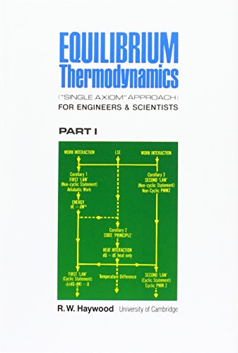Imagen de archivo de Equilibrium Thermodynamics ("Single-Axiom" Approach) for Engineers and Scientists/Part 1 a la venta por HPB-Red
