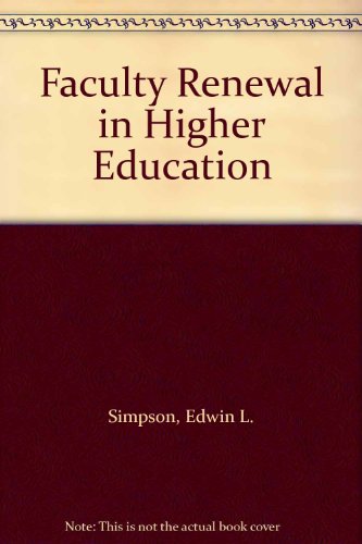 Faculty Renewal in Higher Education