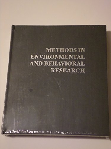 9780894644795: Methods of Environmental & Beh