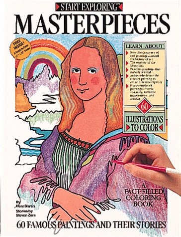 9780894718014: Start Exploring: Masterpieces: A Colouring Book