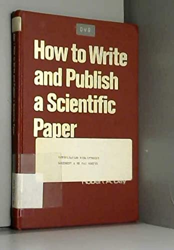 Beispielbild fr How to write and publish a scientific paper zum Verkauf von HPB-Red