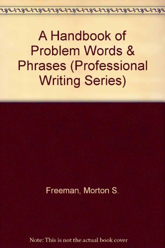 Beispielbild fr A Handbook of Problem Words and Phrases zum Verkauf von Better World Books