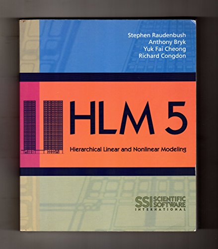 Stock image for HLM 5: Hierarchical Linear and Nonlinear Modeling for sale by Better World Books