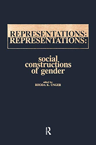 Imagen de archivo de Representations: Social Constructions of Gender a la venta por Phatpocket Limited