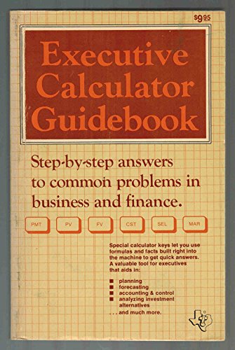 Beispielbild fr BA-II Executive Calculator Guidebook zum Verkauf von Gulf Coast Books