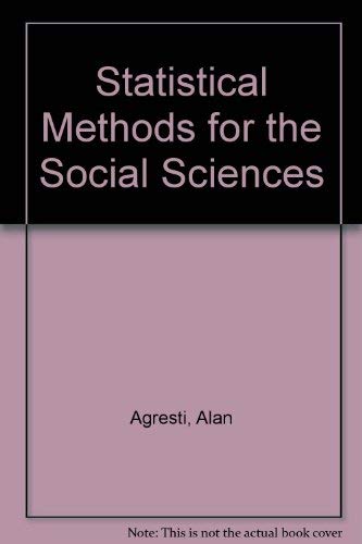 9780895170149: Statistical methods for the social sciences