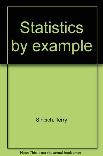 Stock image for Statistics by example for sale by HPB-Red