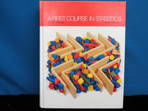 9780895170507: Title: A first course in statistics