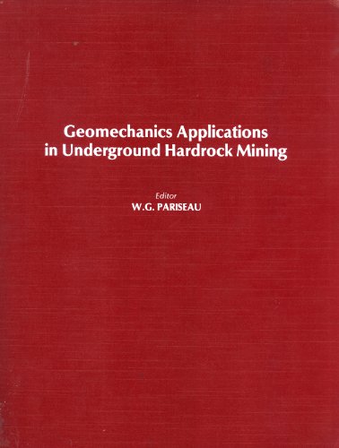 Imagen de archivo de Geomechanics Applications in Underground Hardrock Mining a la venta por Masalai Press