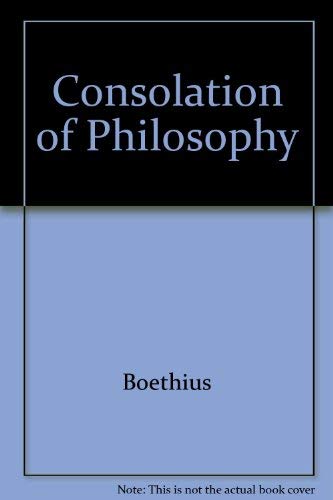 Imagen de archivo de Consolation of Philosophy a la venta por HPB-Ruby