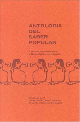 Stock image for Antologia del Saber Popular (Monograph No. 2) (Spanish Edition) for sale by GF Books, Inc.