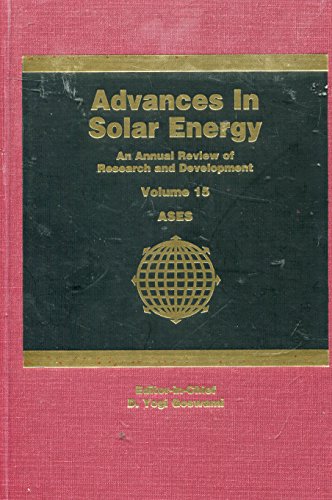 Stock image for Advances in Solar Energy Volume 15 for sale by Recycle Bookstore