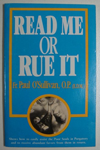 Stock image for Read Me Or Rue It for sale by HPB-Ruby