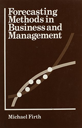 Beispielbild fr Forecasting Methods in Business and Management zum Verkauf von Wonder Book