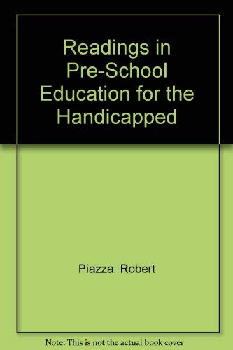 Stock image for Readings in: Preschool Education for the Handicapped for sale by Top Notch Books