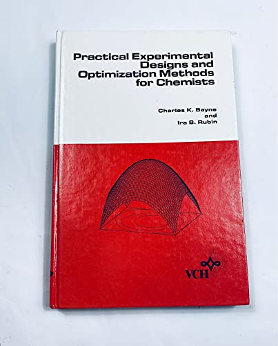 Imagen de archivo de Practical Experimental Design and Optimization Methods for Chemists a la venta por HPB-Red