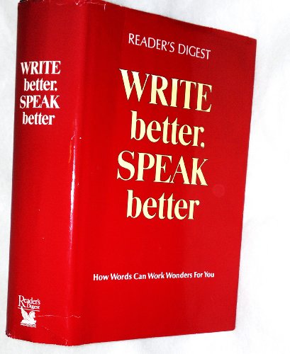 Beispielbild fr Reader's Digest Write Better, Speak Better zum Verkauf von SecondSale