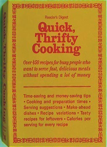 Imagen de archivo de Quick, Thrifty Cooking a la venta por Books of the Smoky Mountains