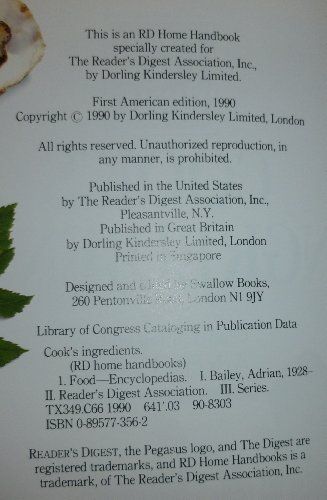 Imagen de archivo de Cook's Ingredients a la venta por Better World Books: West