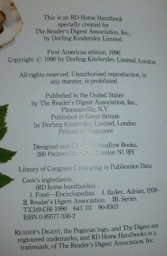 Imagen de archivo de Cook's Ingredients a la venta por ThriftBooks-Dallas