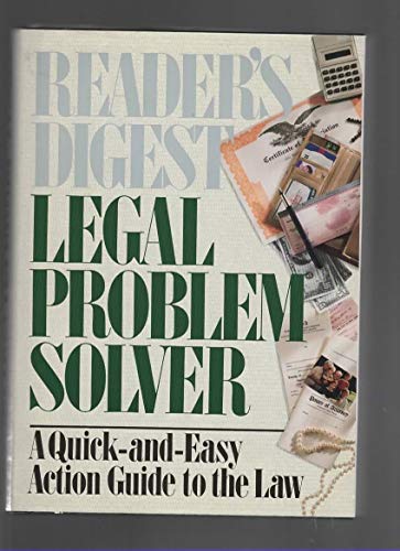 Beispielbild fr Legal Problem Solver: A Quick-and-Easy Action Guide to the Law zum Verkauf von Wonder Book