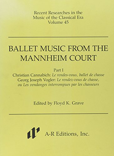 Ballet Music from the Mannheim Court. Edited by Floyd K. Grave and Nicole Baker. (Part I: Chr. Ca...