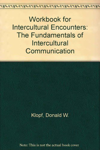 Stock image for Workbook for Intercultural Encounters: The Fundamentals of Intercultur for sale by Hawking Books