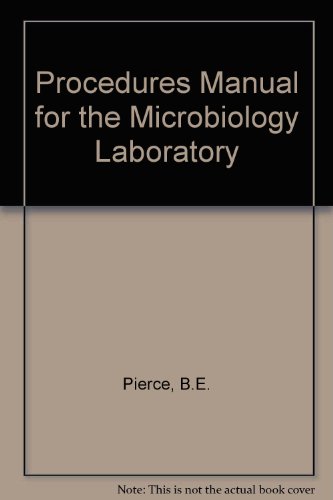 Stock image for Procedures Manual for Microbiology for sale by HPB-Red