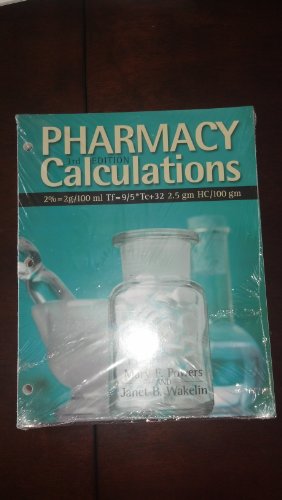 Imagen de archivo de Pharmacy Calculations, 3rd Edition a la venta por Books of the Smoky Mountains