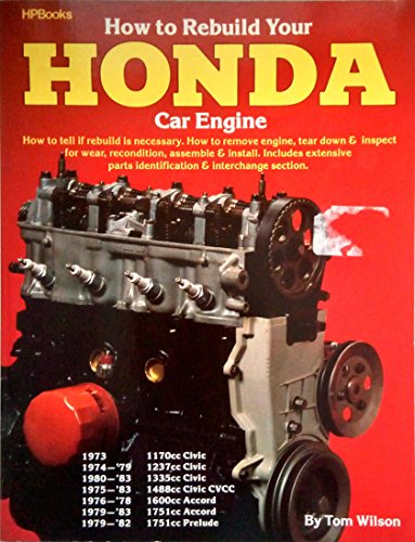 How To Rebuild Your Honda Car Engine (9780895862563) by Wilson, Tom