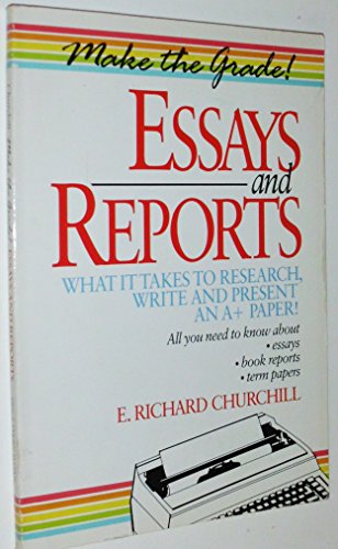 9780895867759: Make the Grade!: Essays and Reports : What It Takes to Research, Write and Present an A+ Paper!
