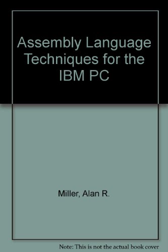 Imagen de archivo de Assembly Language Techniques on the IBM-PC a la venta por Better World Books