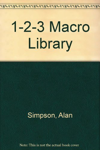 Imagen de archivo de Simpson's 1-2-3 Macro Library a la venta por Better World Books