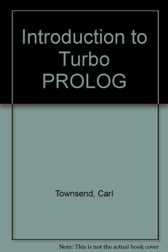 Imagen de archivo de Introduction to Turbo Prolog a la venta por HPB-Red