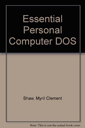 9780895884138: Essential Personal Computer DOS