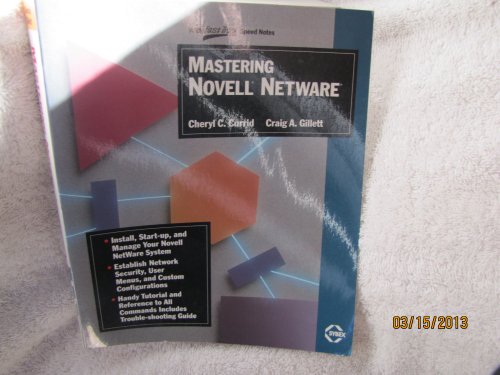 Stock image for Mastering Novell Netware for sale by AwesomeBooks