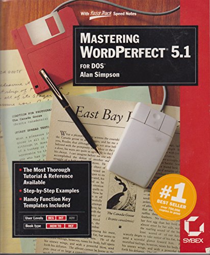 Imagen de archivo de Mastering WordPerfect 5.1 for DOS a la venta por ThriftBooks-Atlanta
