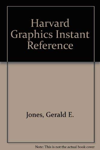 Imagen de archivo de Harvard Graphics Instant Reference a la venta por HPB-Emerald