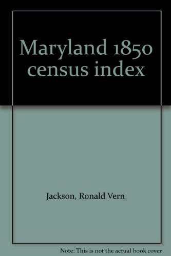 9780895930651: Maryland 1850 census index
