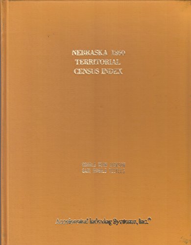 Nebraska 1860 territorial census index (9780895932365) by Jackson, Ronald Vern