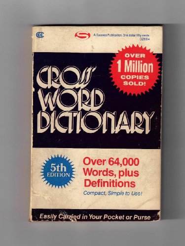 Stock image for Crossword Dictionary for sale by The Book Garden