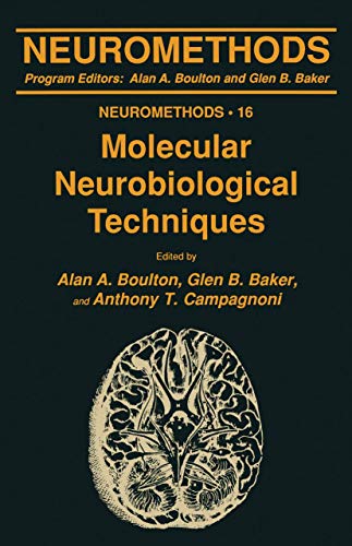 Imagen de archivo de Molecular Neurobiological Techniques (Neuromethods) a la venta por Zubal-Books, Since 1961