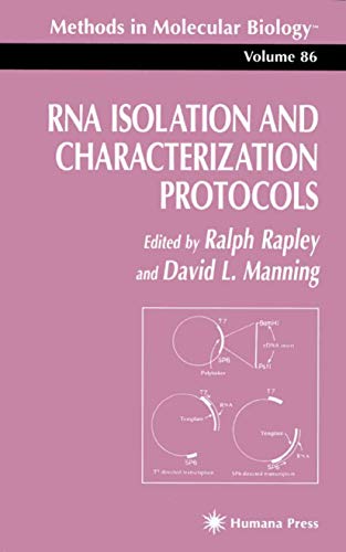 9780896033931: Rna Isolation and Characterization Protocols: 86