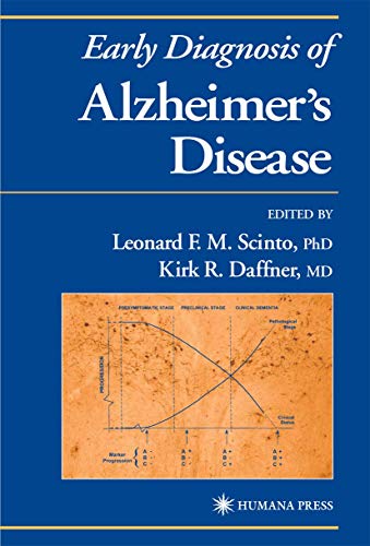 Beispielbild fr Early Diagnosis of Alzheimer's Disease zum Verkauf von Better World Books