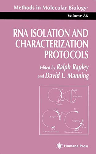Imagen de archivo de RNA Isolation and Characterization Protocols (Methods in Molecular Biology, 86) a la venta por Books From California